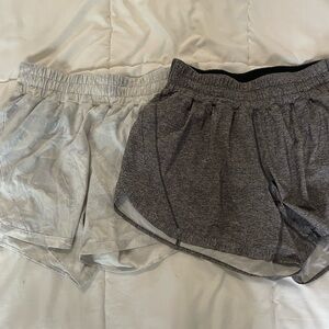 2 pairs Lululemon Tracker 4” shorts